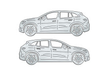 Car mat badge for Mercedes EQE SUV 2022+