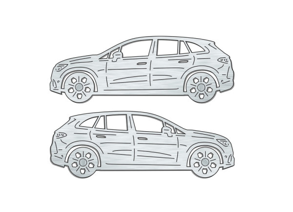 Car mat badge for Mercedes EQE SUV 2022+