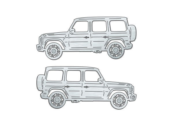 Car mat badge for Mercedes G-Class W464 2018+
