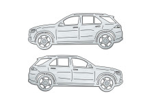 Car mat badge for Mercedes GLE II W167 2019+