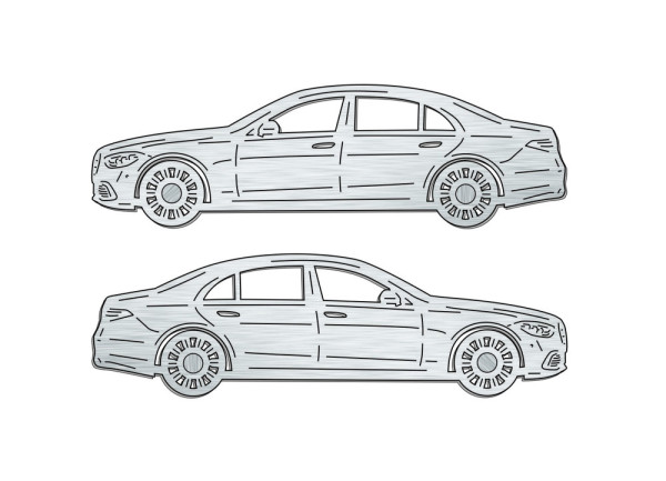 Car mat badge for Mercedes S-Class W223 2021+