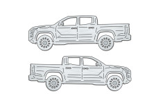 Car mat badge for Mitsubishi L200 VI 2023+