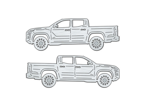 Car mat badge for Mitsubishi L200 VI 2023+