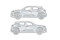 Car mat badge for Opel Mokka II 2020+