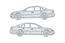 Car mat badge for Opel Omega B 1994-2003