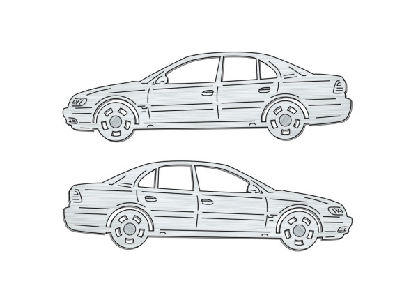 Car mat badge for Opel Omega B 1994-2003