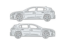 Car mat badge for Peugeot 308 III 2021+