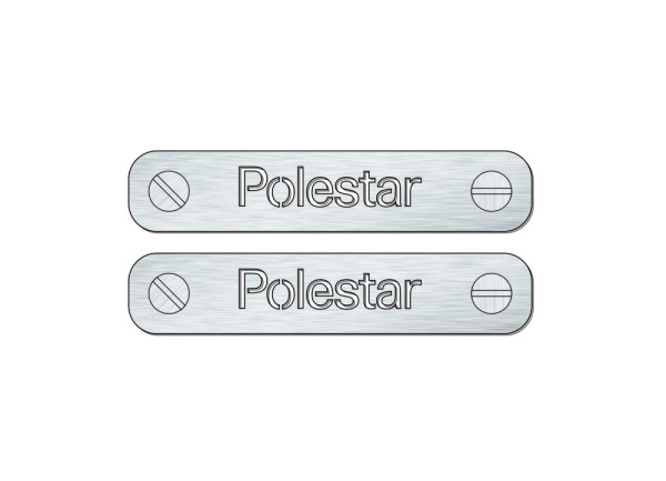 Car mat badge for Polestar