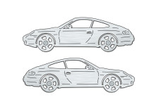 Car mat badge for Porsche 911 (996) 1997-2006