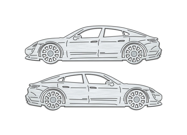 Car mat badge for Porsche Taycan 2019+