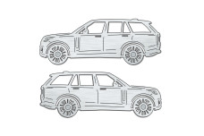 Car mat badge for Range Rover V 2022+