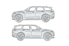 Car mat badge for Range Rover Sport III 2022+