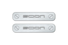 Car mat badge for Scion