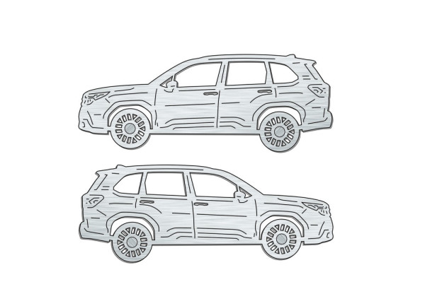 Car mat badge for Subaru Forester VI 2024+