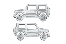 Car mat badge for Suzuki Jimny II 2019+
