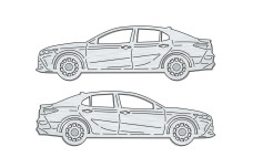 Car mat badge for Toyota Camry V70 2018-2024