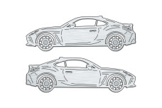 Car mat badge for Toyota GR86 2021+