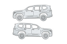 Car mat badge for Toyota LC 300 2021+