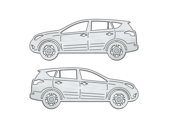Car mat badge for Toyota Rav4 IV 2012-2019