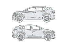 Car mat badge for Volkswagen ID.4 2020+