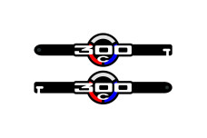 Door props with logo Chrysler 300C (type 1) Door props with logo Chrysler 300C (type 1)
