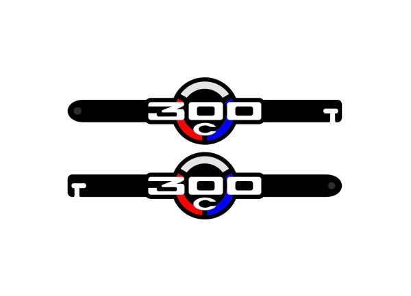 Door props with logo Chrysler 300C (type 1) Door props with logo Chrysler 300C (type 1)