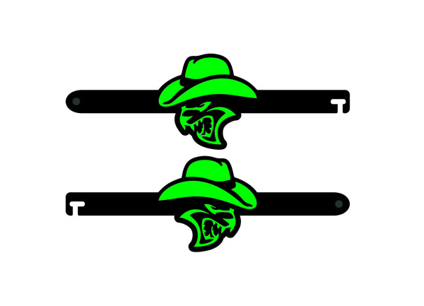 Door props with logo Hellcat Cowboy Door props with logo Hellcat Cowboy