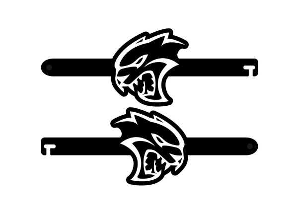 Door props with logo Hellcat (type 1)