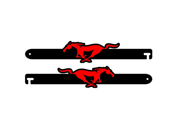 Door props with logo Mustang Horse Door props with logo Mustang Horse