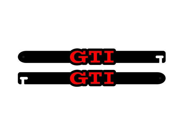Door props with logo GTI (type 1) Door props with logo GTI (type 1)