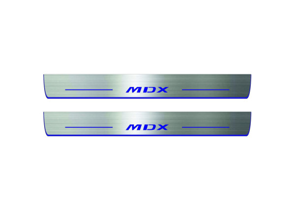 Door sills for Acura MDX II 2006-2013 with logo MDX (front doors) Door sills for Acura MDX II 2006-2013 with logo MDX (front doors)