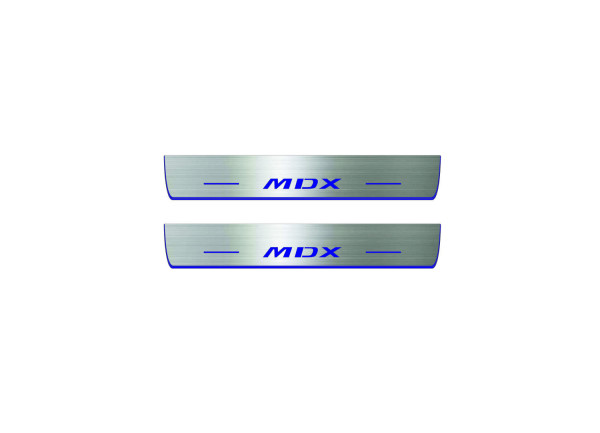Door sills for Acura MDX II 2006-2013 with logo MDX (rear doors) Door sills for Acura MDX II 2006-2013 with logo MDX (rear doors)