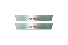 Door sills for Acura MDX III 2013-2021 with logo MDX (front doors) Door sills for Acura MDX III 2013-2021 with logo MDX (front doors)