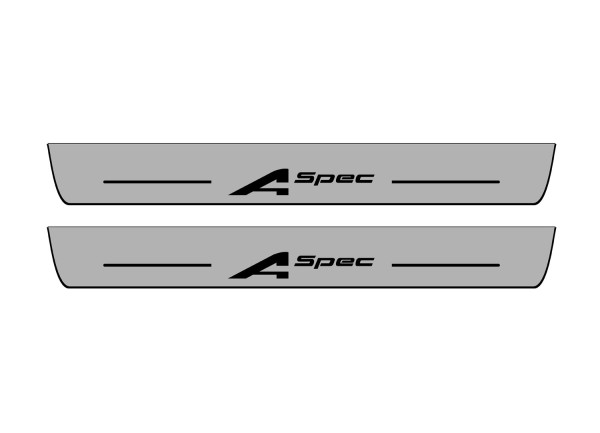 Door sills for Acura MDX IV 2021+ with logo A-Spec (front doors)