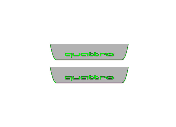 Door sills for Audi A4 B8 2007-2016 with logo Quattro (rear doors)