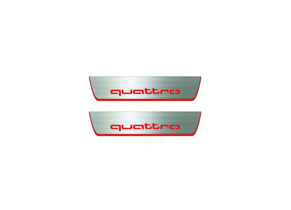 Door sills for Audi A4 B8 2007-2016 with logo Quattro (rear doors) Door sills for Audi A4 B8 2007-2016 with logo Quattro (rear doors)