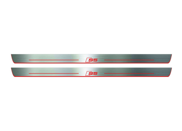 Door sills for Audi A5 II 2016+ with logo S5 (front doors) Door sills for Audi A5 II 2016+ with logo S5 (front doors)