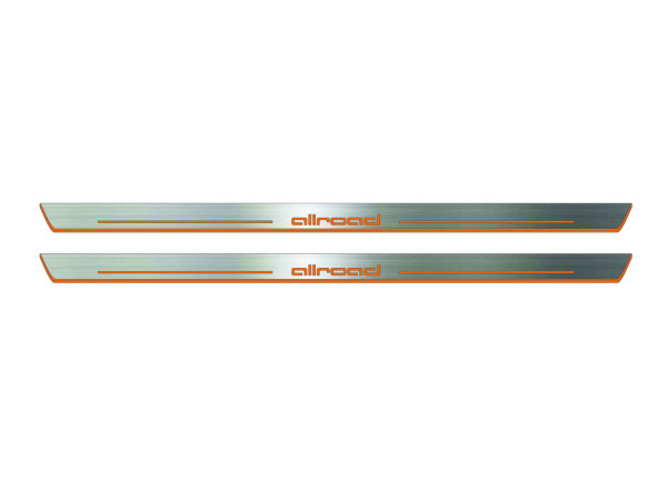 Door sills for Audi A6 C6 2004-2011 with logo Allroad (front doors) Door sills for Audi A6 C6 2004-2011 with logo Allroad (front doors)