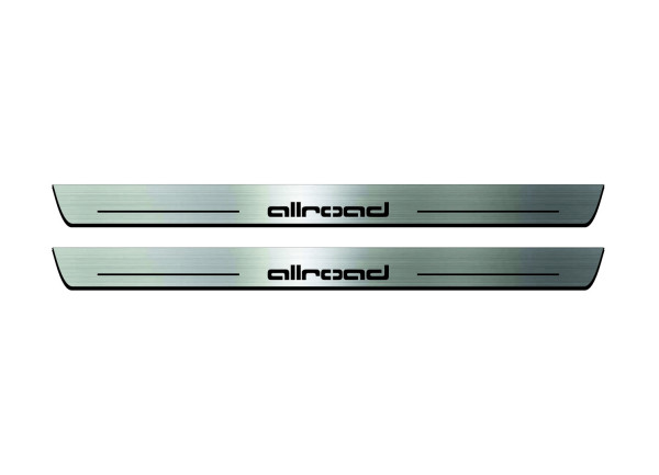 Door sills for Audi A6 C7 2011-2018 with logo Allroad (front doors) Door sills for Audi A6 C7 2011-2018 with logo Allroad (front doors)