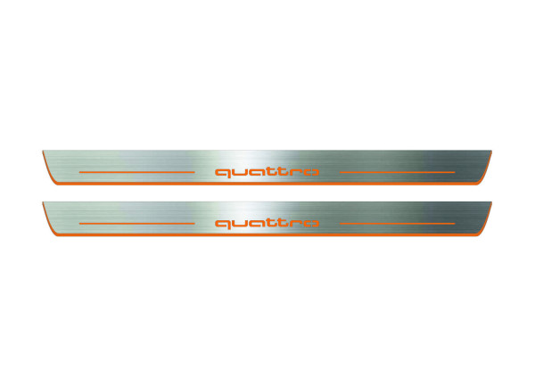 Door sills for Audi A6 C7 2011-2018 with logo Quattro (front doors) Door sills for Audi A6 C7 2011-2018 with logo Quattro (front doors)