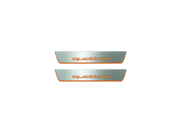 Door sills for Audi A6 C7 2011-2018 with logo Quattro (rear doors) Door sills for Audi A6 C7 2011-2018 with logo Quattro (rear doors)