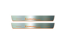 Door sills for BMW 3 F30 2012-2018 with logo Luxury Line (front doors) Door sills for BMW 3 F30 2012-2018 with logo Luxury Line (front doors)