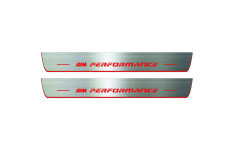 Door sills for BMW 3 F30 2012-2018 with logo ///M Performance (front doors) Door sills for BMW 3 F30 2012-2018 with logo ///M Performance (front doors)