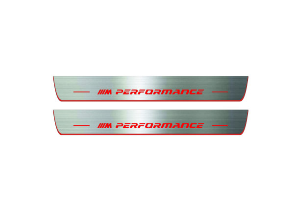 Door sills for BMW 3 F30 2012-2018 with logo ///M Performance (front doors) Door sills for BMW 3 F30 2012-2018 with logo ///M Performance (front doors)