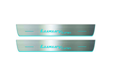 Door sills for BMW 5 G60 2023+ with logo Luxury Line (front doors) Door sills for BMW 5 G60 2023+ with logo Luxury Line (front doors)