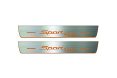 Door sills for BMW 5 G60 2023+ with logo Sport Line (front doors)