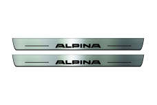 Door sills for BMW 5 E34 1987-1996 with logo Alpina (front doors) Door sills for BMW 5 E34 1987-1996 with logo Alpina (front doors)