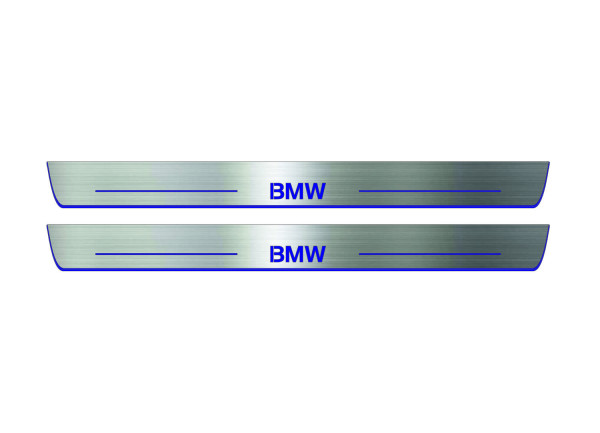 Door sills for BMW 5 E34 1987-1996 with logo BMW (front doors) Door sills for BMW 5 E34 1987-1996 with logo BMW (front doors)