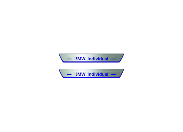 Door sills for BMW X5 E53 1999-2006 with logo BMW Individual (rear doors) Door sills for BMW X5 E53 1999-2006 with logo BMW Individual (rear doors)