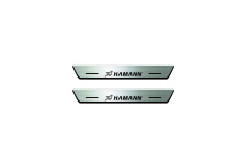 Door sills for BMW X5 E53 1999-2006 with logo Hamann (rear doors) Door sills for BMW X5 E53 1999-2006 with logo Hamann (rear doors)